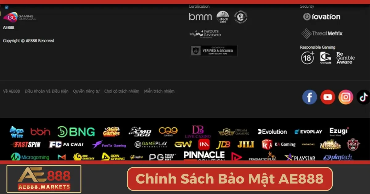 Chính Sách Bảo Mật AE888 - An Toàn Tuyệt Đối Thông Tin 2 Cách AE888 sử dụng và bảo vệ dữ liệu cá nhân của bạn